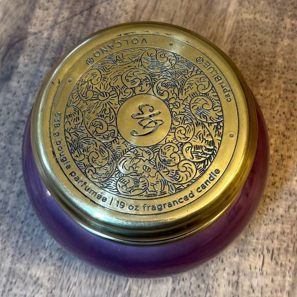 Capri Blue Volcano Anthropologie Purple Luster Jar Purple Luster Jar 19oz UNLIT - Picture 3 of 8